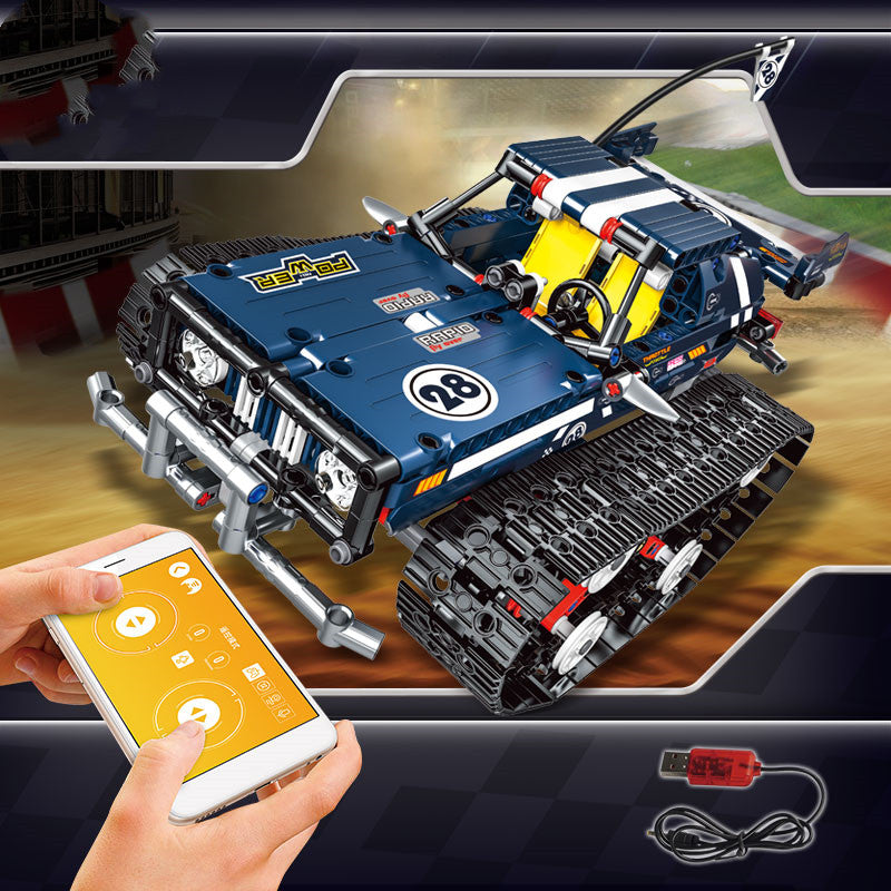 Remote Control Car Tracked Programming Racing Children Assembling