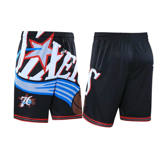 76-person Retro Basketball Outdoor Running Sports Beach Casual Loose Breathable Trendy Fashion Shorts